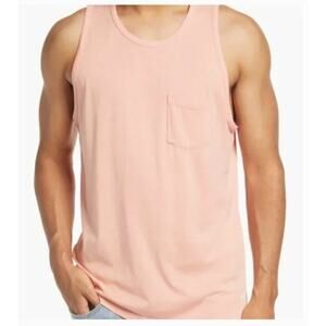 Marine Layer Top Garment Dye Signature Tank Cotton Blend Desert Flower NWT XL